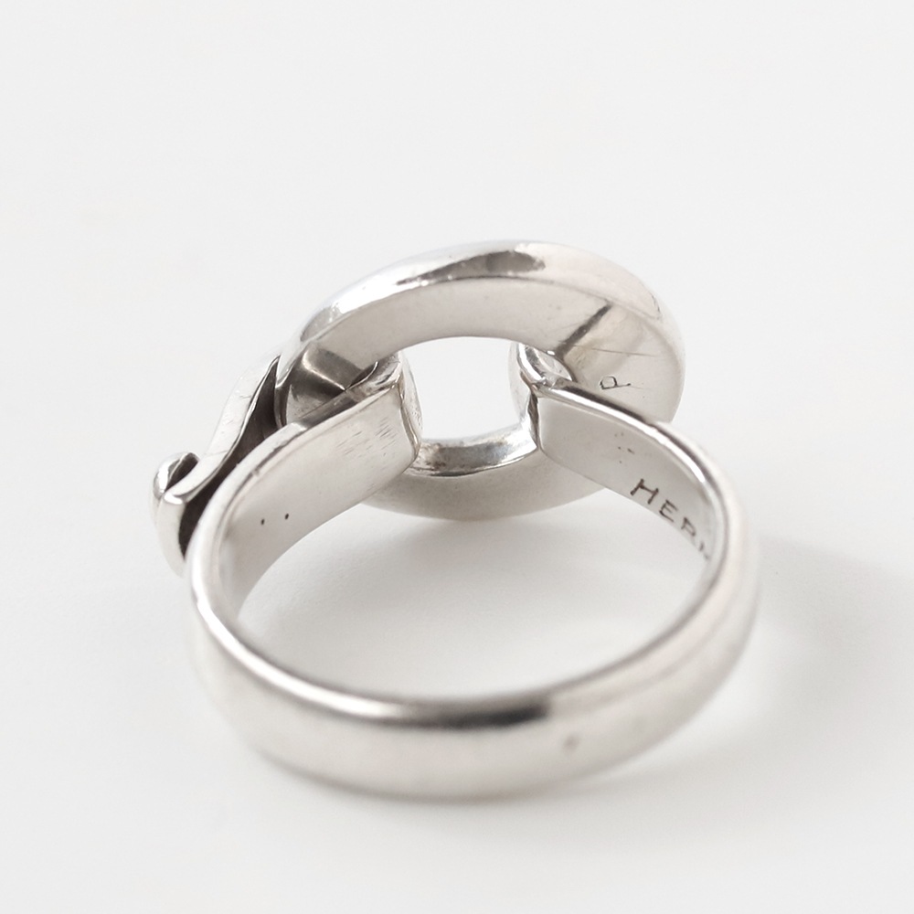 【VINTAGE】HERMES Hardware Motif Ring