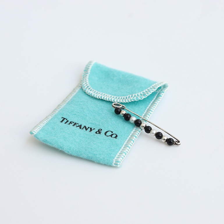 【VINTAGE】TIFFANY&Co. Onyx Pearl Brooch