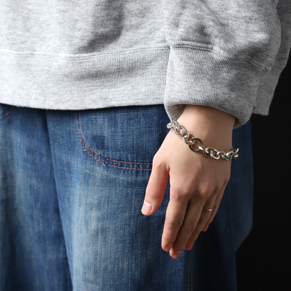 ルビー ステーションブレスレット✧14kgf TIFFANY & CO. 925ボールチェーンブレスレット シルバー