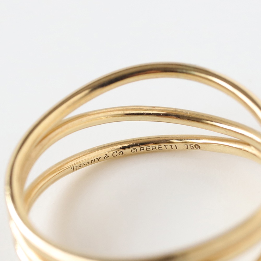 【OLD】TIFFANY&Co. Elsa Peretti 18k 3row Wave Ring