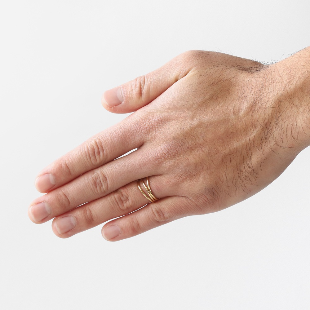 【OLD】TIFFANY&Co. Elsa Peretti 18k 3row Wave Ring