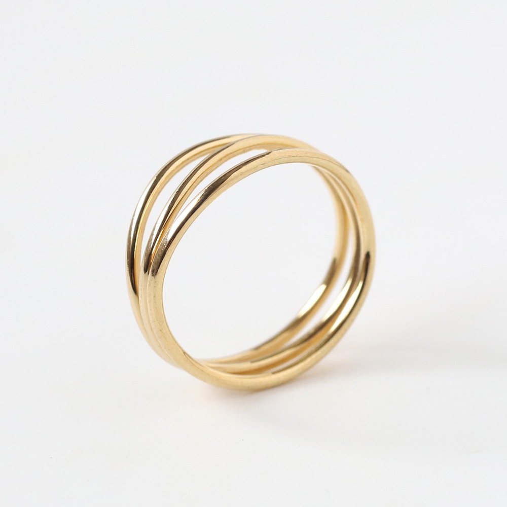【OLD】TIFFANY&Co. Elsa Peretti 18k 3row Wave Ring