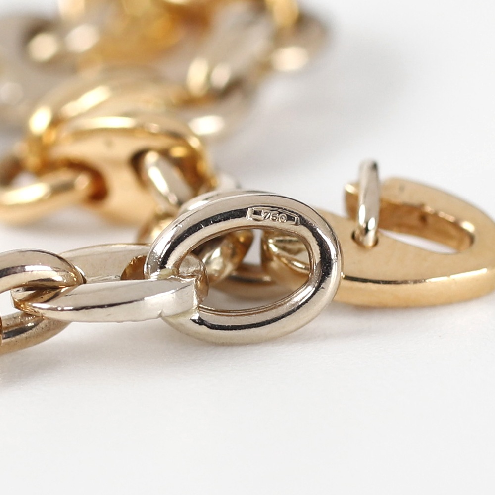 【VINTAGE】Cartier Marine Chain bracelet 18k YG/WG