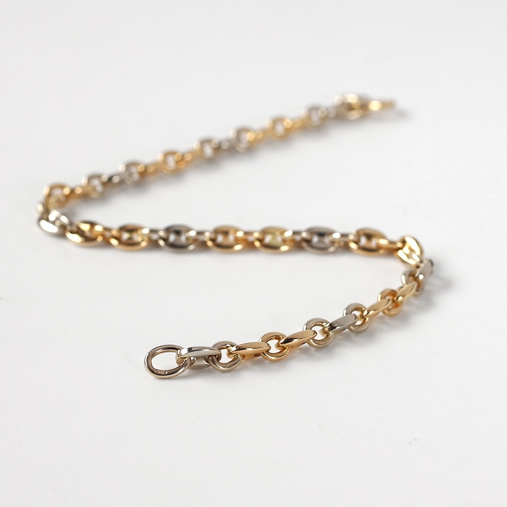 【VINTAGE】Cartier Marine Chain bracelet 18k YG/WG