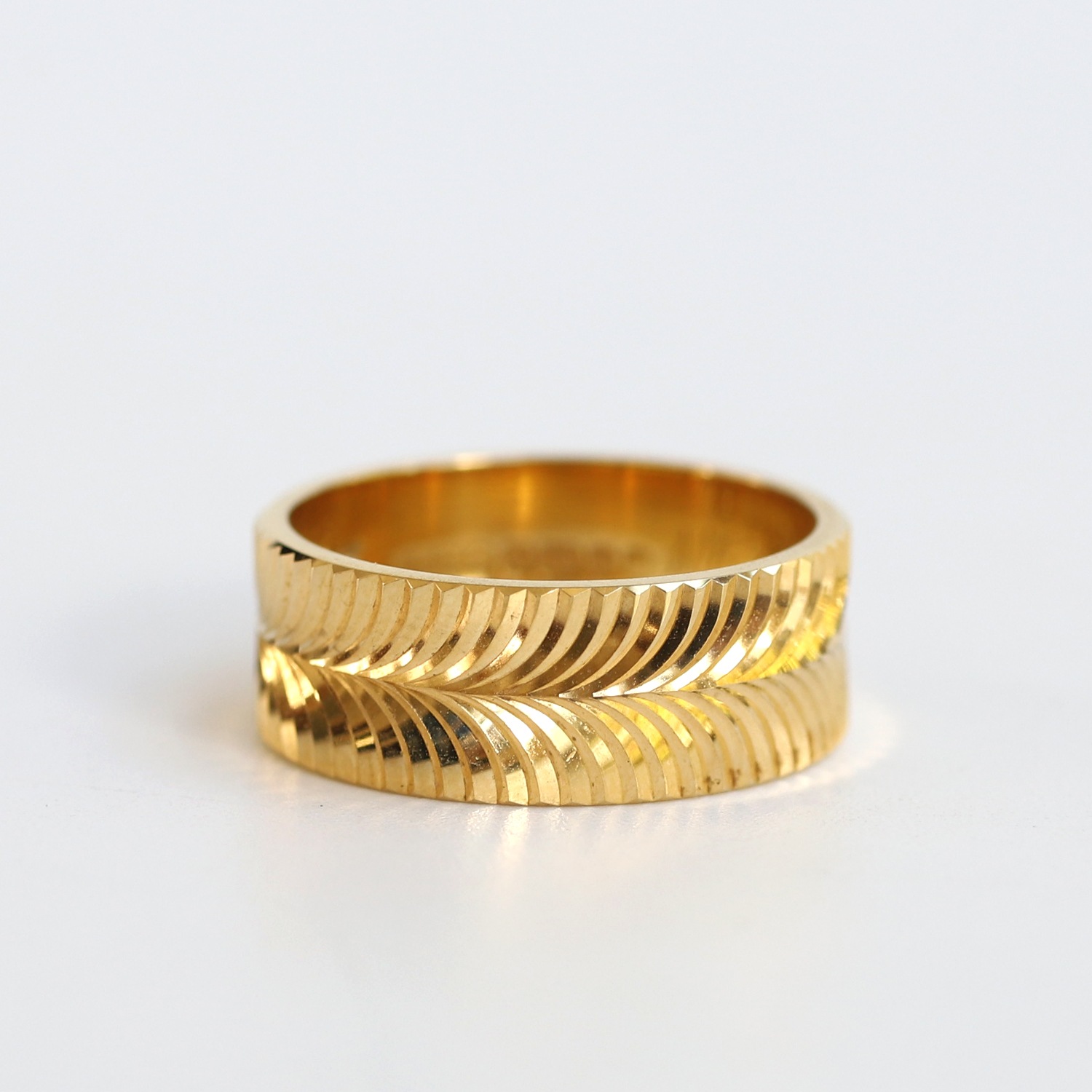 【1970s】18k Yellow Gold Wide Ring