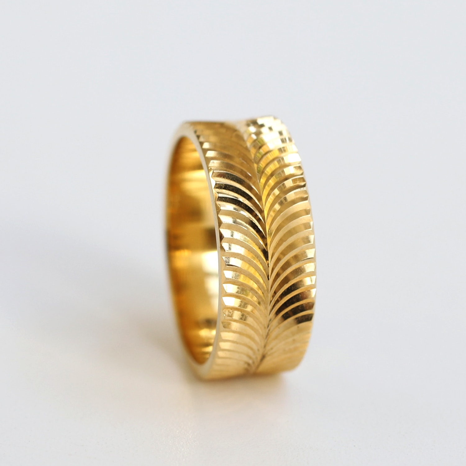 【1970s】18k Yellow Gold Wide Ring