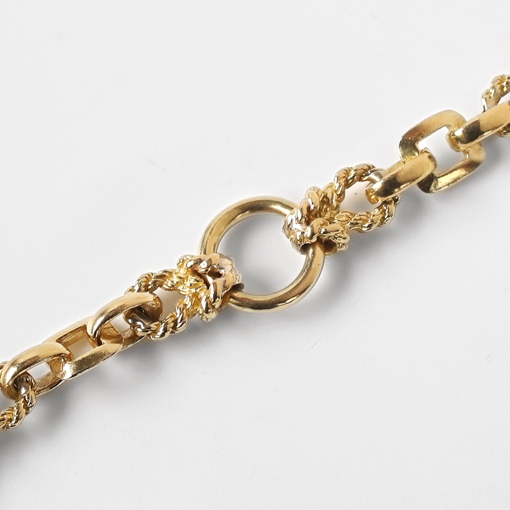 【1960s】HERMES Douarnenez Bracelet 18k Gold