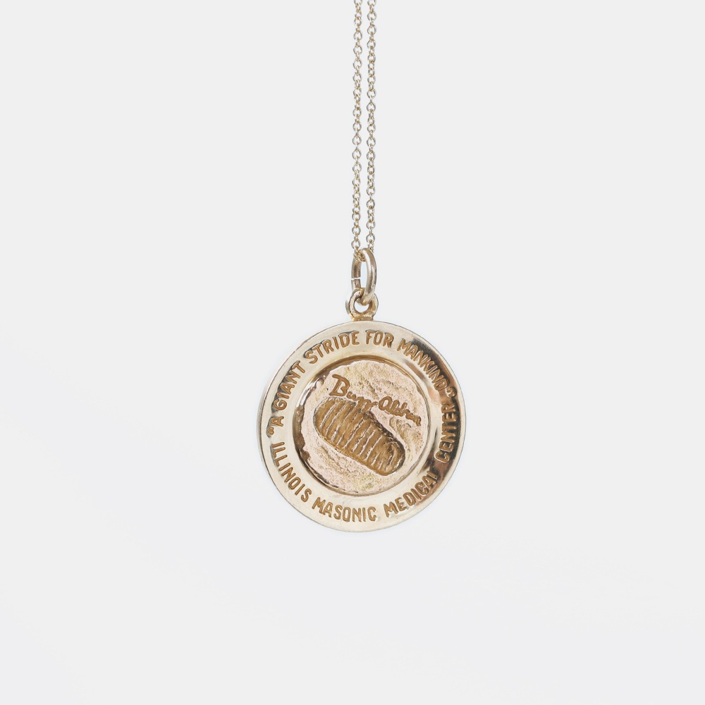 【1969】TIFFANY&Co.<br>14k Gold First Moon Landing Pendant Necklace