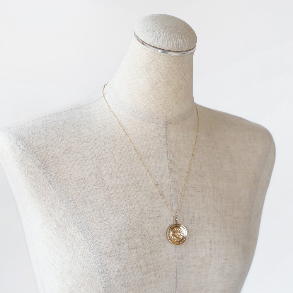 【1969】TIFFANY&Co.<br>14k Gold First Moon Landing Pendant Necklace