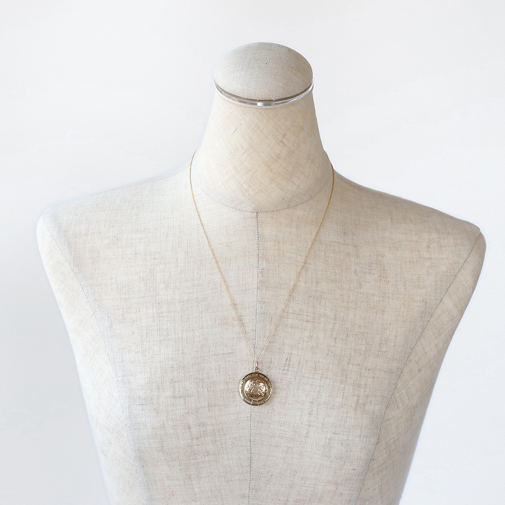 【1969】TIFFANY&Co.<br>14k Gold First Moon Landing Pendant Necklace