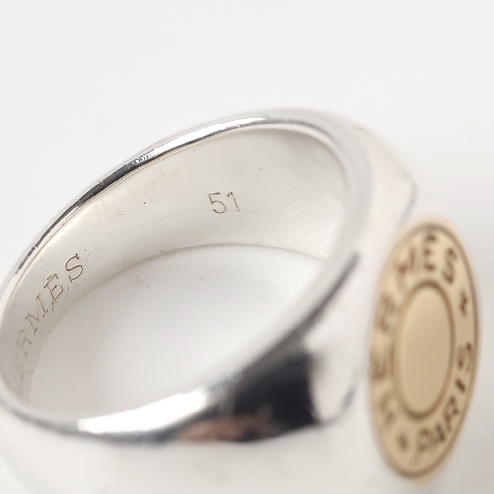 【VINTAGE】HERMES Sellier Ring