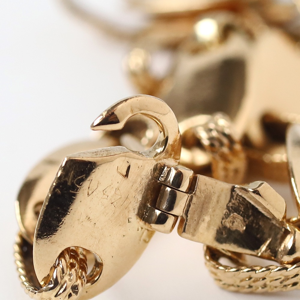 【1980s】HERMES Suroit Bracelet 18k Gold