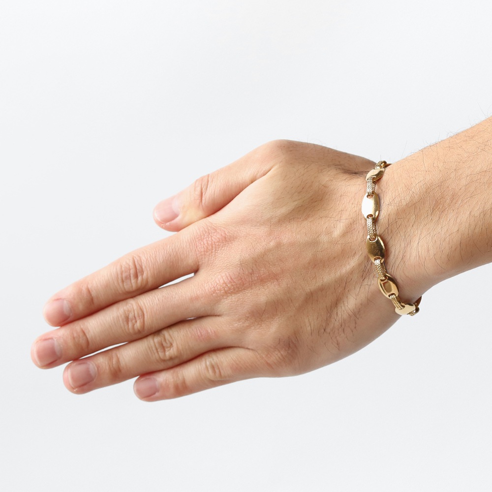 【1980s】HERMES Suroit Bracelet 18k Gold