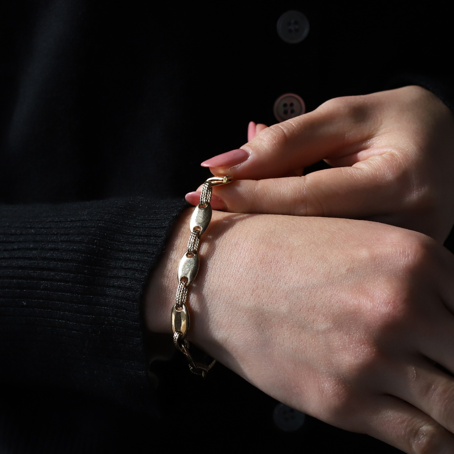 【1980s】HERMES Suroit Bracelet 18k Gold