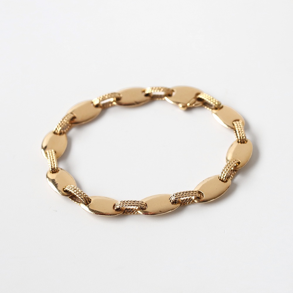 【1980s】HERMES Suroit Bracelet 18k Gold