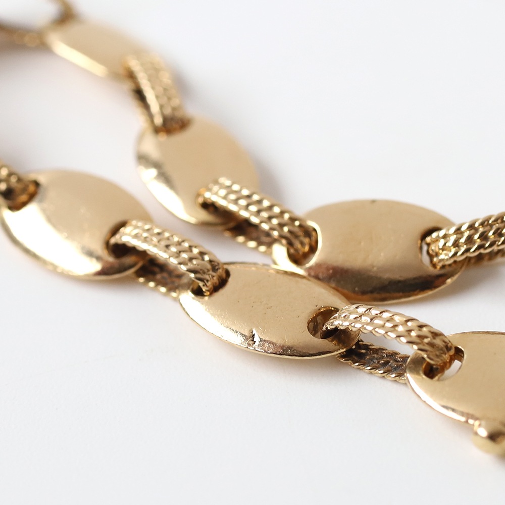 【1980s】HERMES Suroit Bracelet 18k Gold