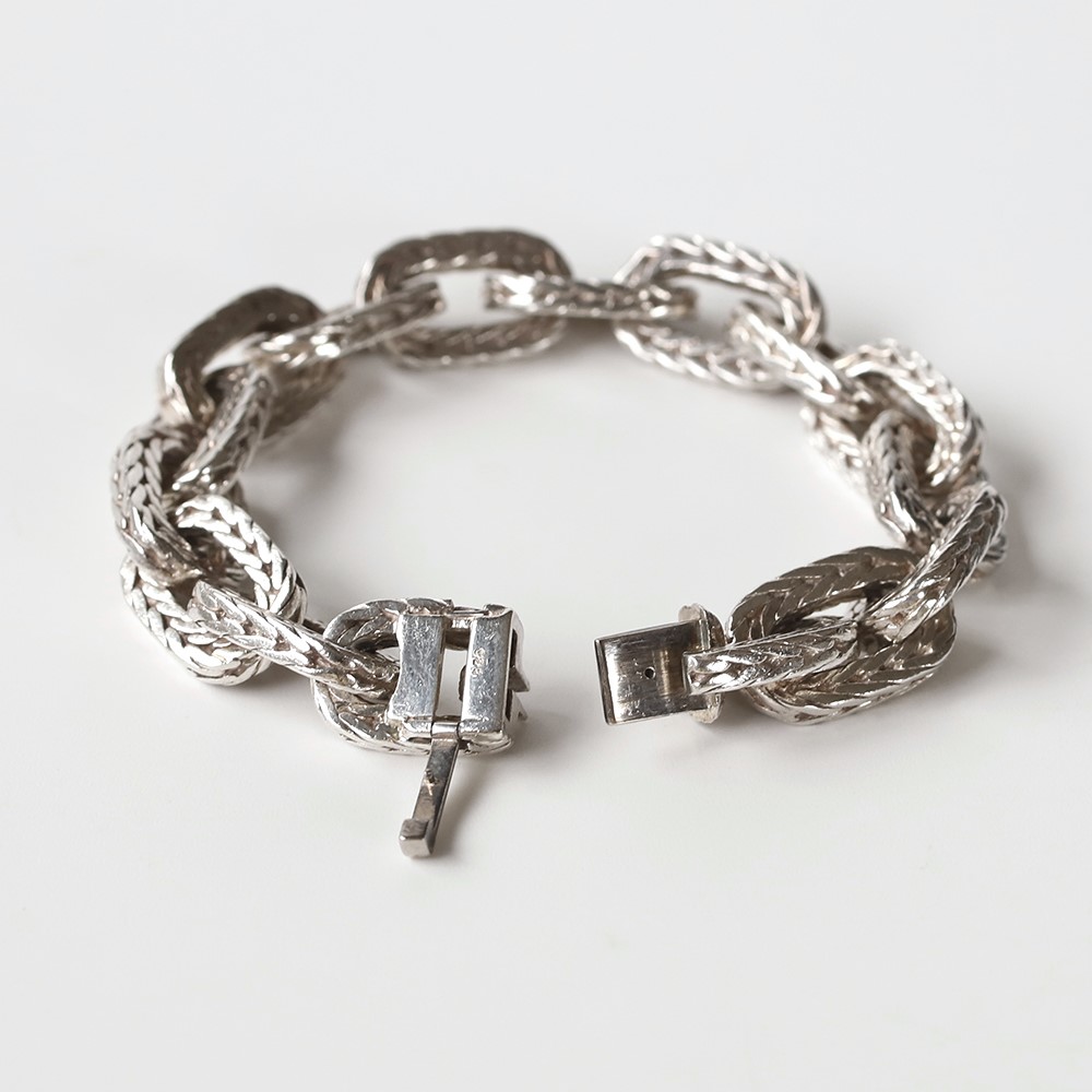 Hermes ヴァンドーム　ブレスレット　vendome エルメス　ヴィンテージ HERMES 極 美品 エルメス ヴィンテージ ヴァンドーム シルバー