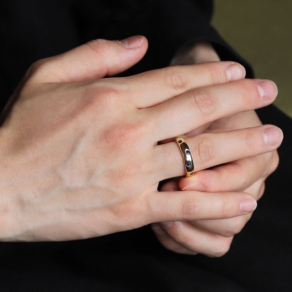 【OLD】TIFFANY&Co. Dots Sapphire Ring