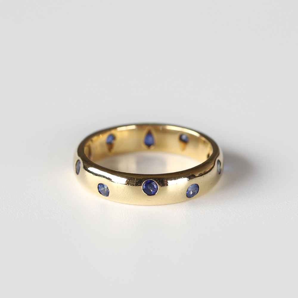 【OLD】TIFFANY&Co. Dots Sapphire Ring