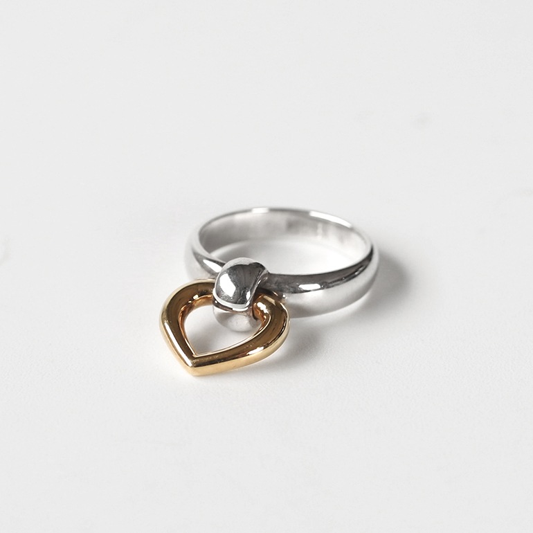【VINTAGE】HERMES Heart Knock Ring