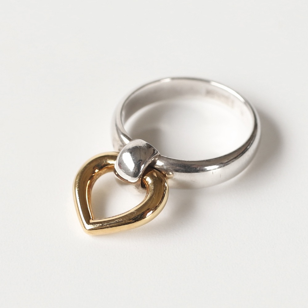 【VINTAGE】HERMES Heart Knock Ring