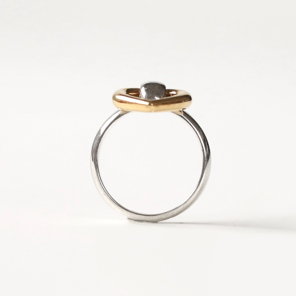 【VINTAGE】HERMES Heart Knock Ring