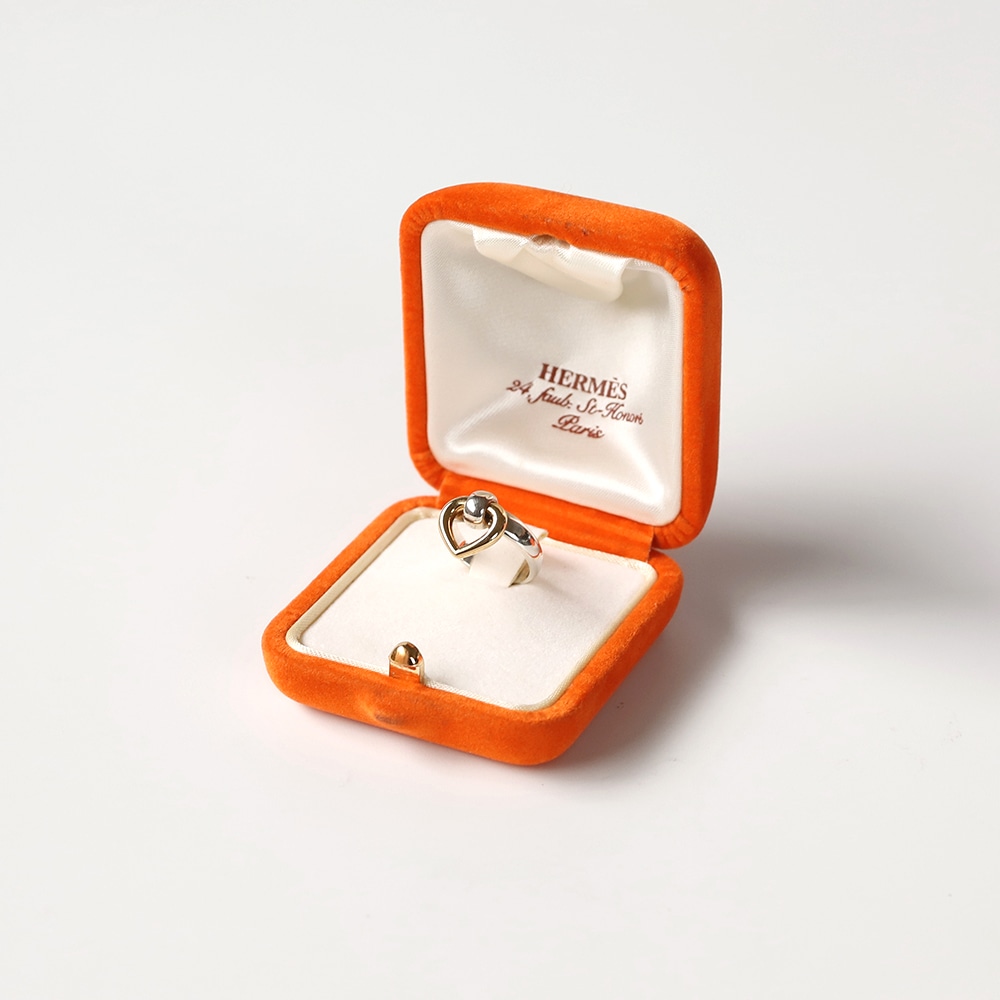 【VINTAGE】HERMES Heart Knock Ring