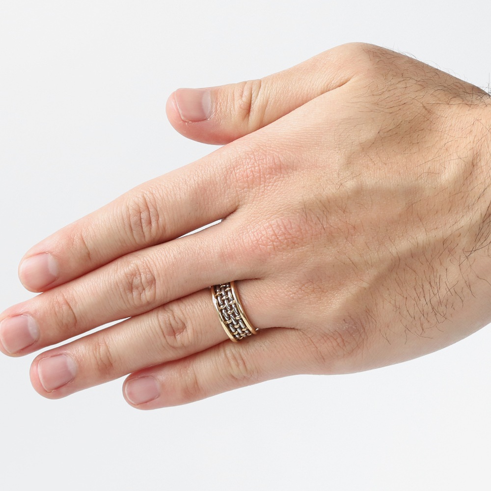 【VINTAGE】Cartier Basket Ring 18k YG/WG