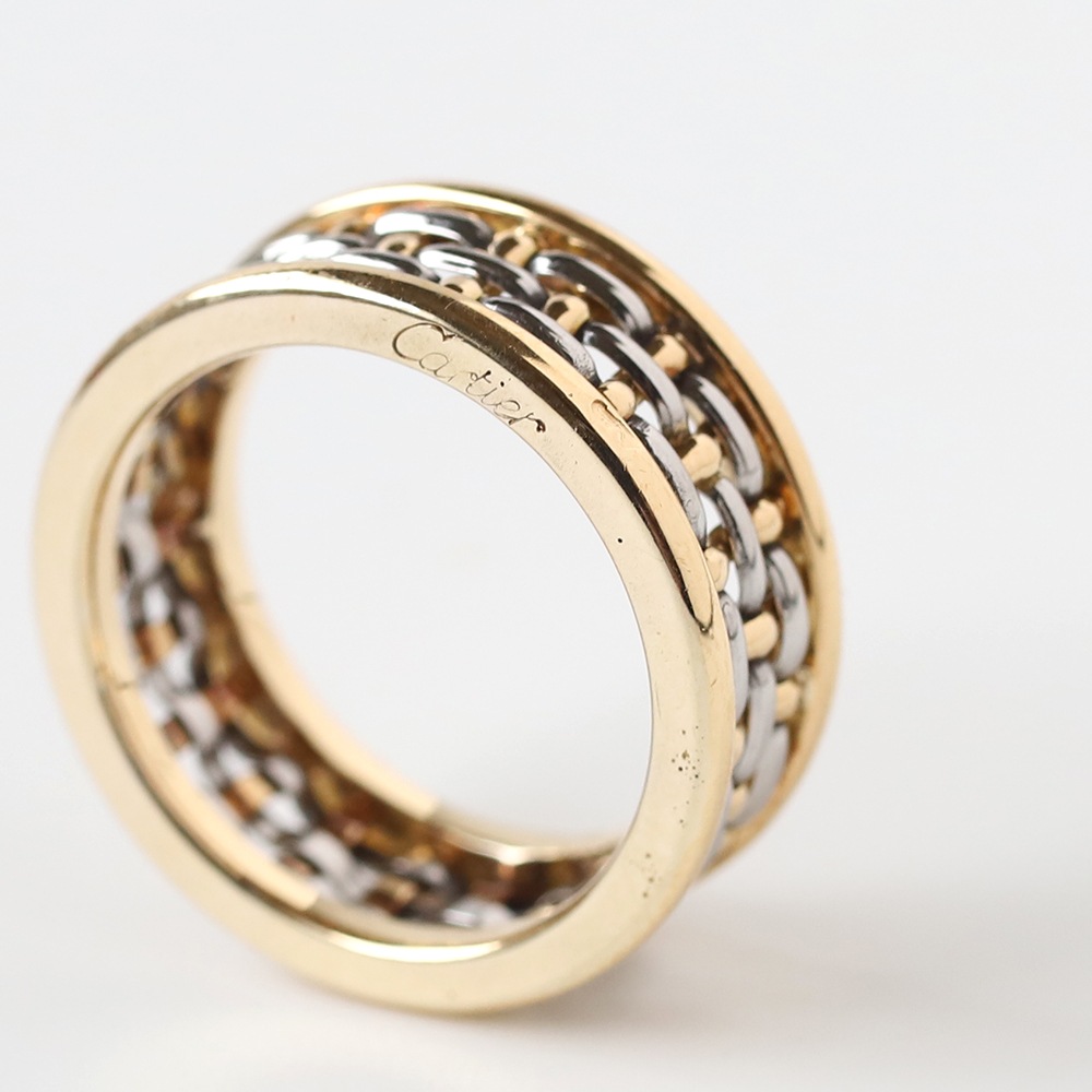 【VINTAGE】Cartier Basket Ring 18k YG/WG