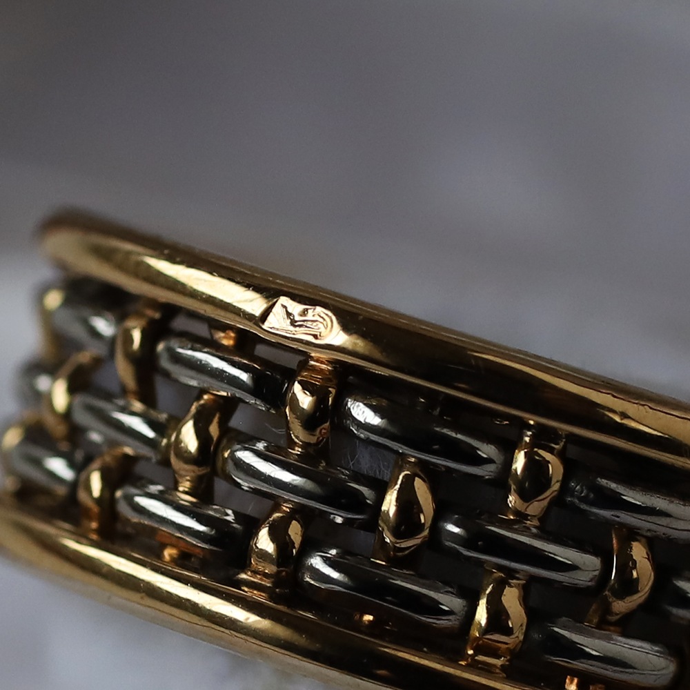 【VINTAGE】Cartier Basket Ring 18k YG/WG