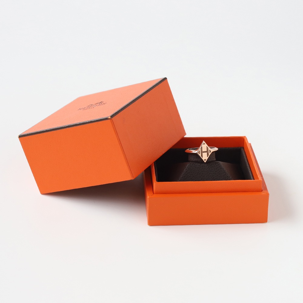 【OLD】HERMES Gambade H Ring 18k PG