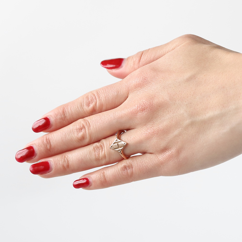 【OLD】HERMES Gambade H Ring 18k PG