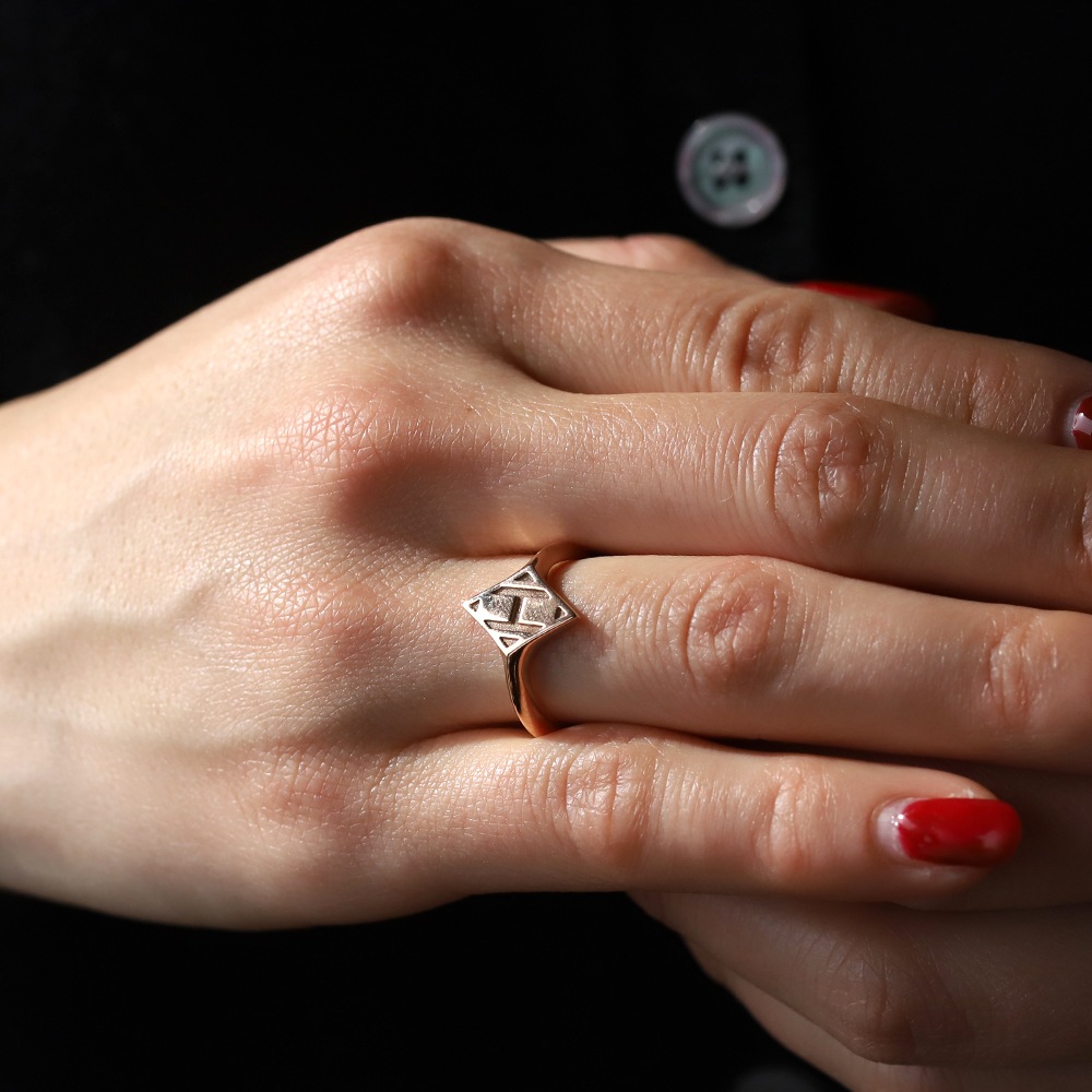 【OLD】HERMES Gambade H Ring 18k PG