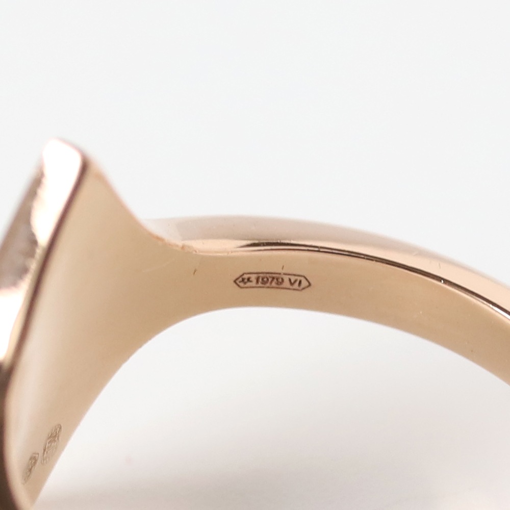 【OLD】HERMES Gambade H Ring 18k PG
