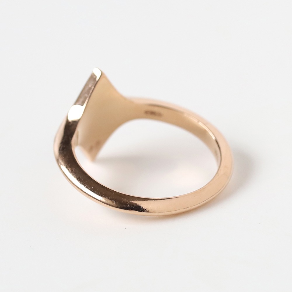 【OLD】HERMES Gambade H Ring 18k PG