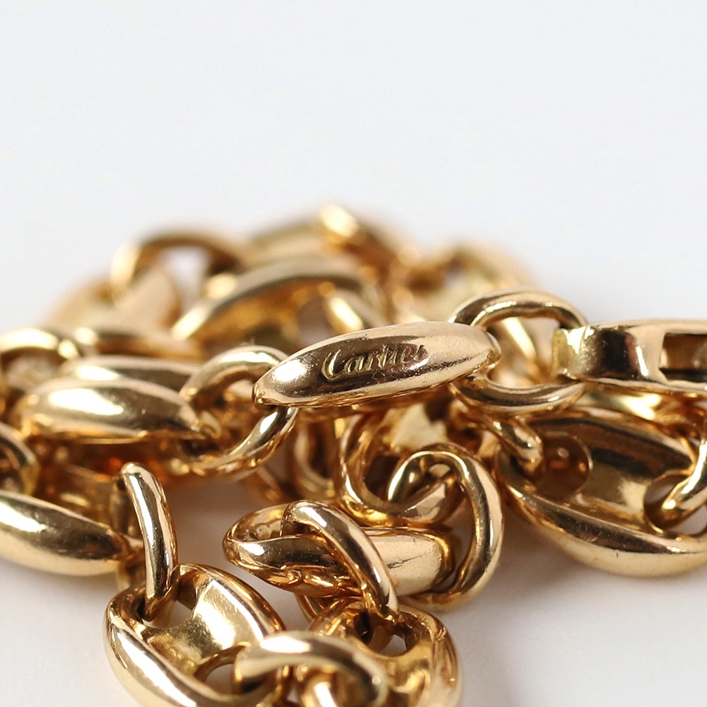 【VINTAGE】Cartier Marine Chain bracelet 18k YG