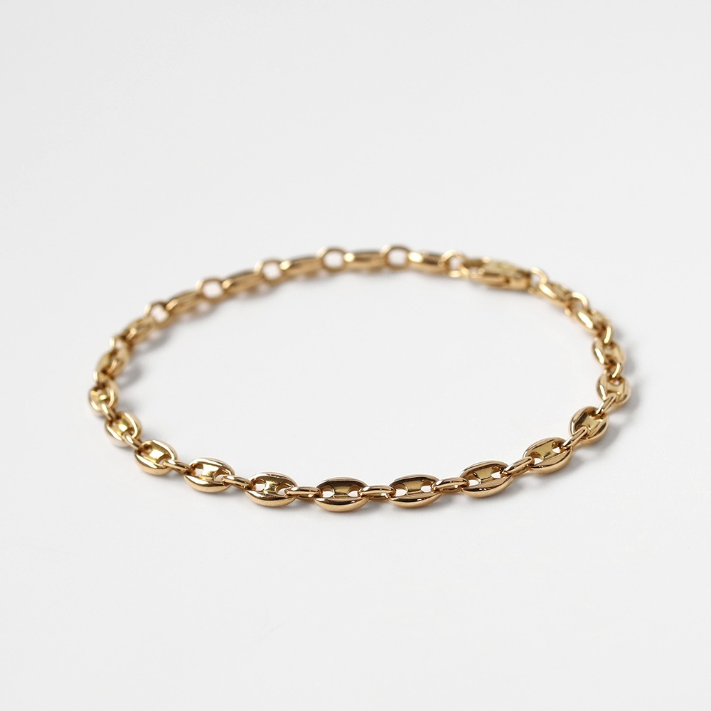 【VINTAGE】Cartier Marine Chain bracelet 18k YG