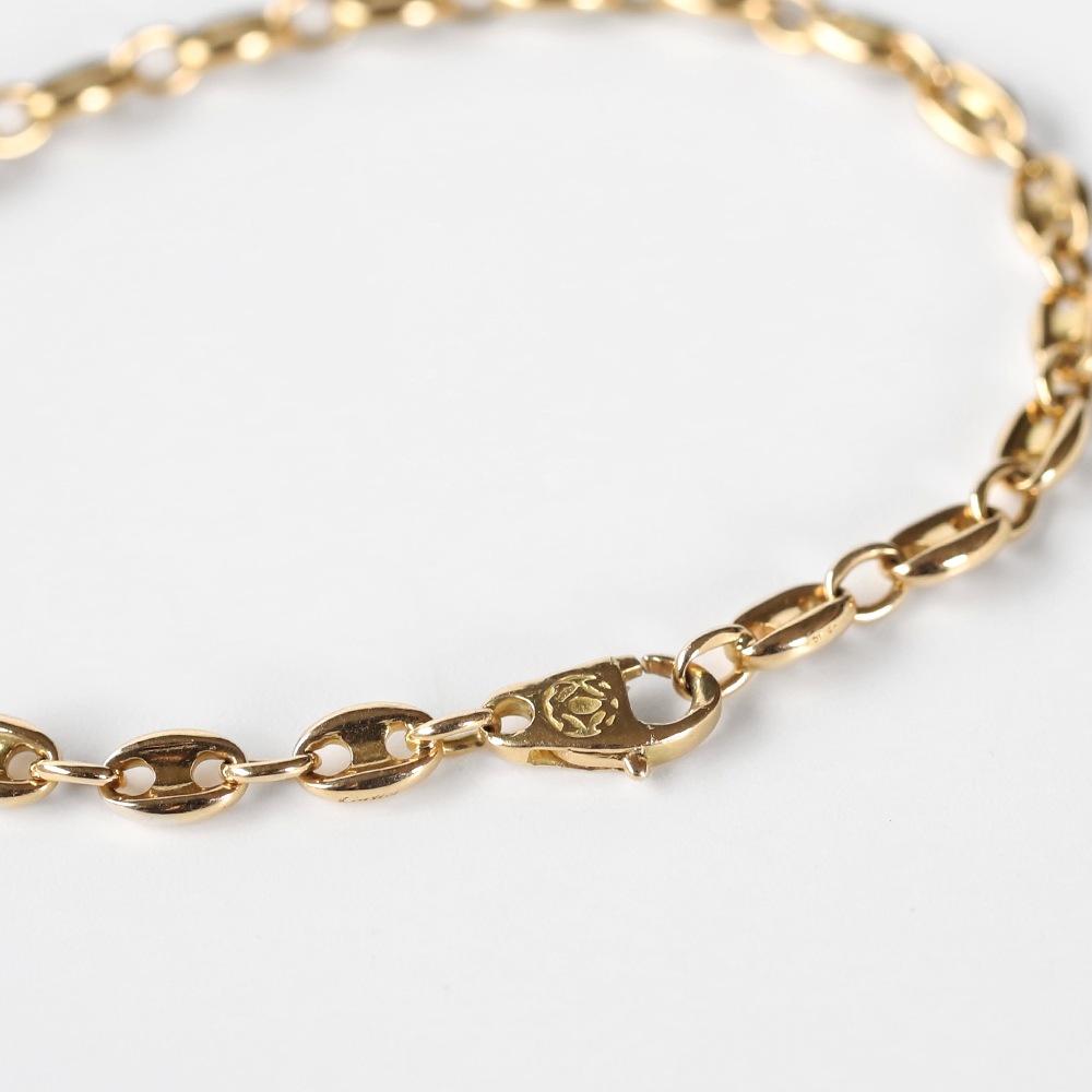 【VINTAGE】Cartier Marine Chain bracelet 18k YG