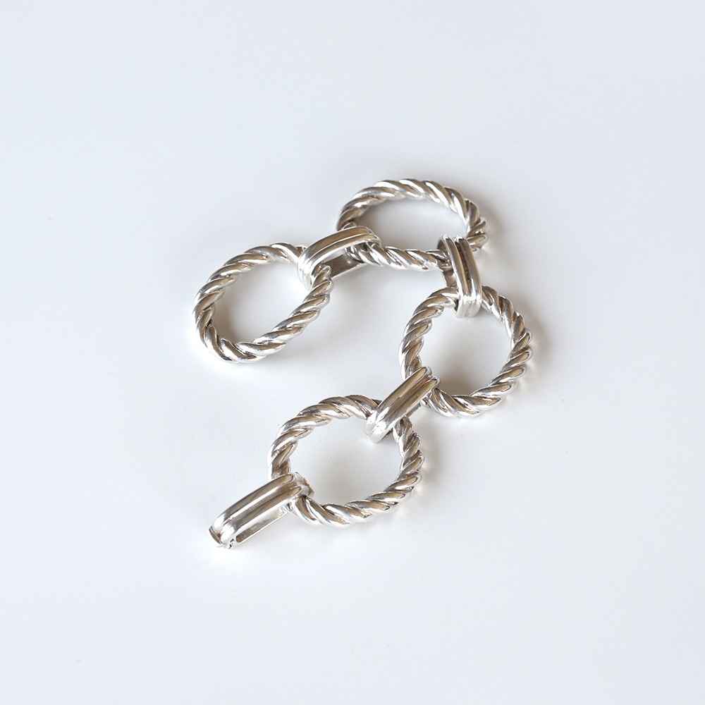 【1980s】TIFFANY&Co. Oval Link Bracelet Made in France