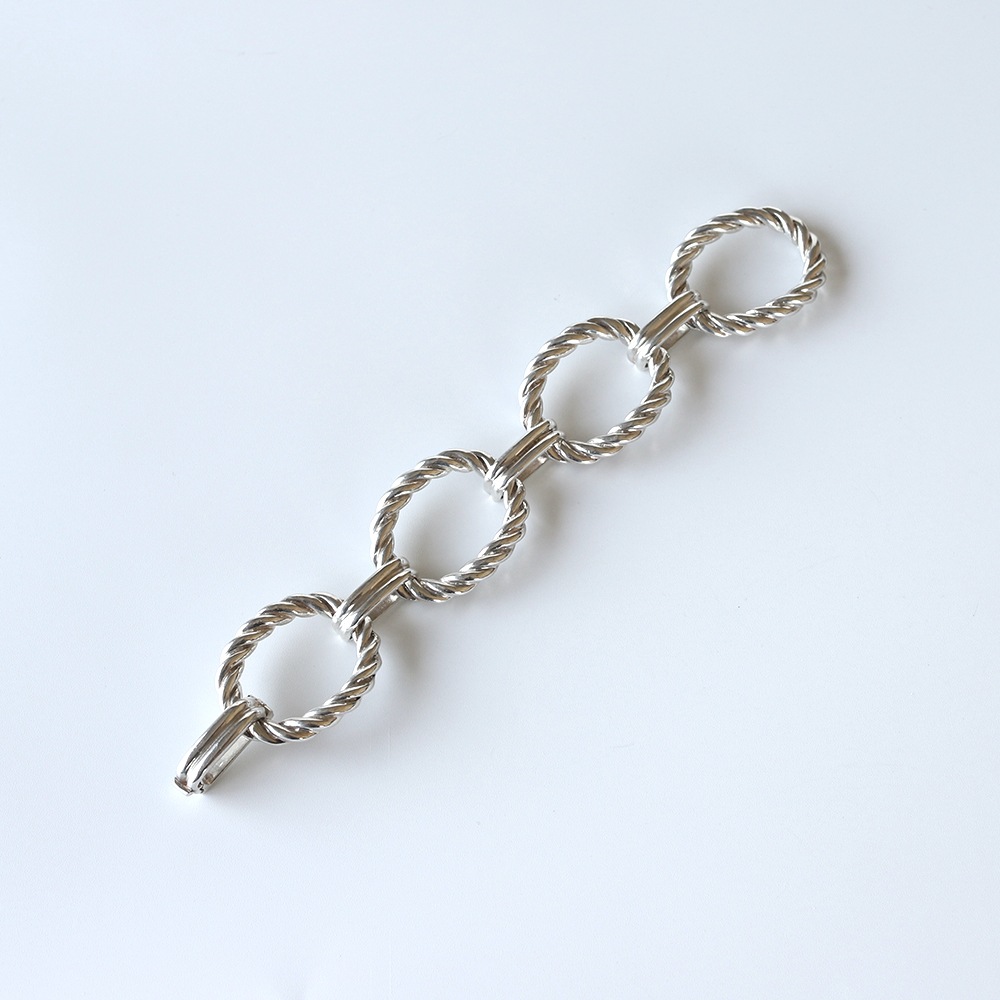 【1980s】TIFFANY&Co. Oval Link Bracelet Made in France