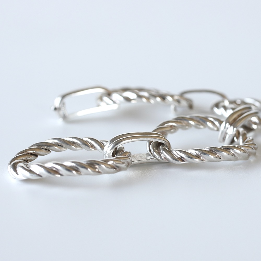 【1980s】TIFFANY&Co. Oval Link Bracelet Made in France