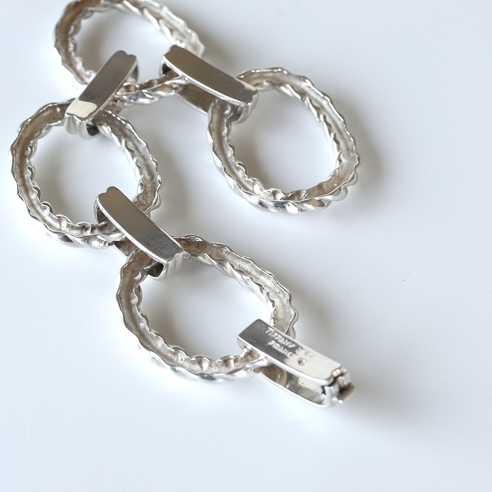 【1980s】TIFFANY&Co. Oval Link Bracelet Made in France