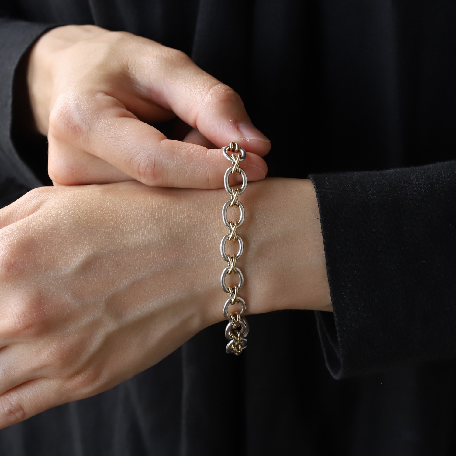 【VINATGE】TIFFANY&Co. Paloma Picasso Cross Link Bracelet