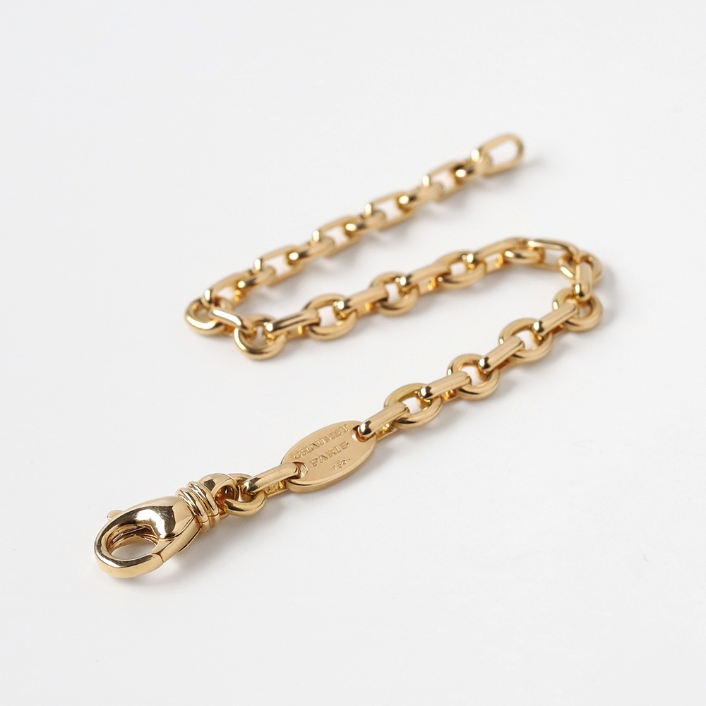 【VINTAGE】CHAUMET Round Link Chain Bracelet 18k YG