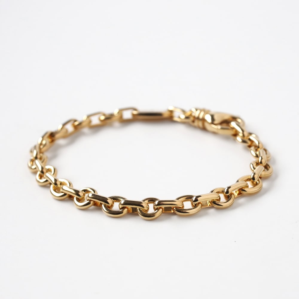 【VINTAGE】CHAUMET Round Link Chain Bracelet 18k YG