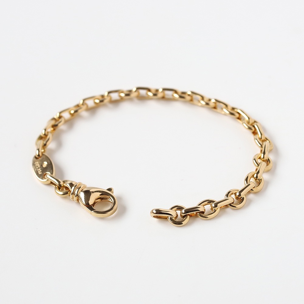 【VINTAGE】CHAUMET Round Link Chain Bracelet 18k YG
