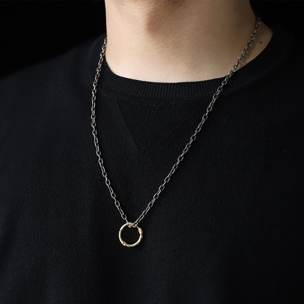【OLD】GUCCI Ouroboros Necklace K18YG/925