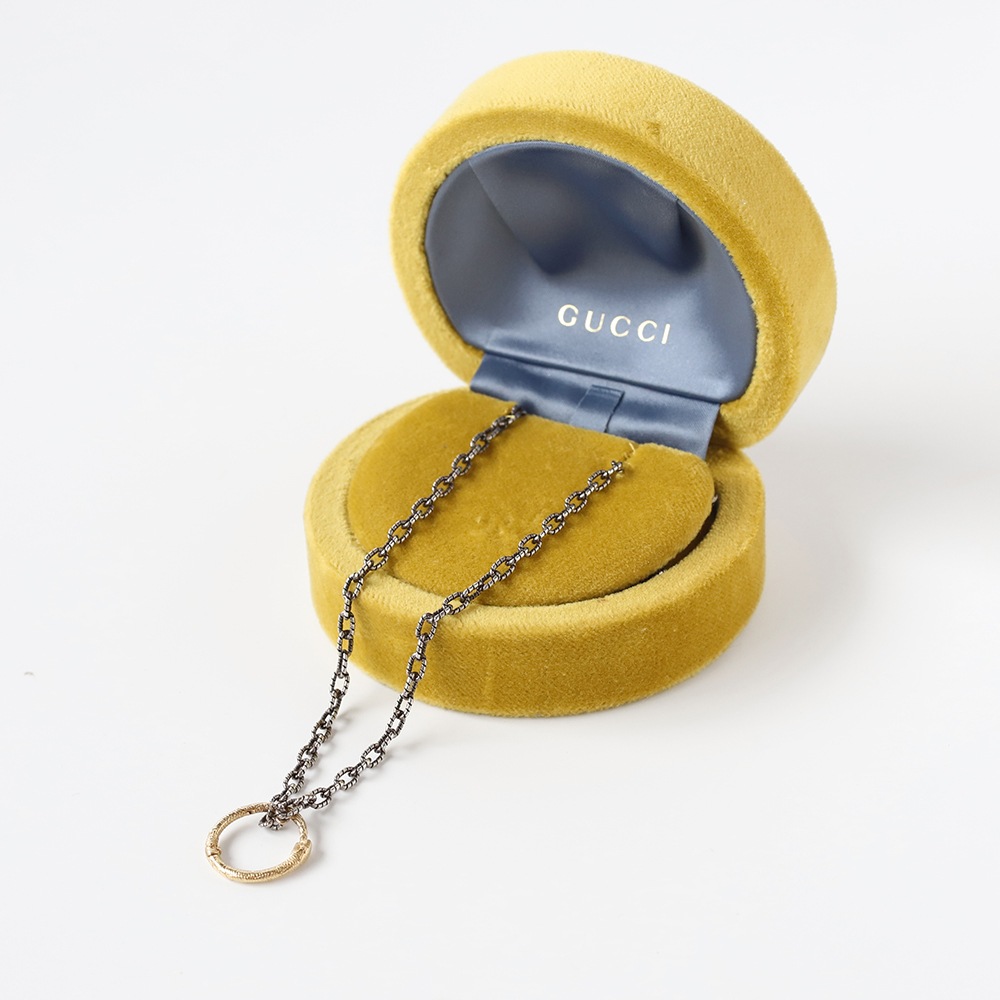 【OLD】GUCCI Ouroboros Necklace K18YG/925