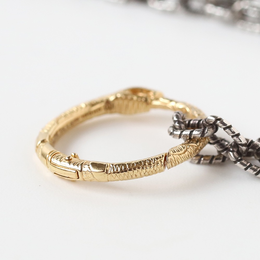 【OLD】GUCCI Ouroboros Necklace K18YG/925