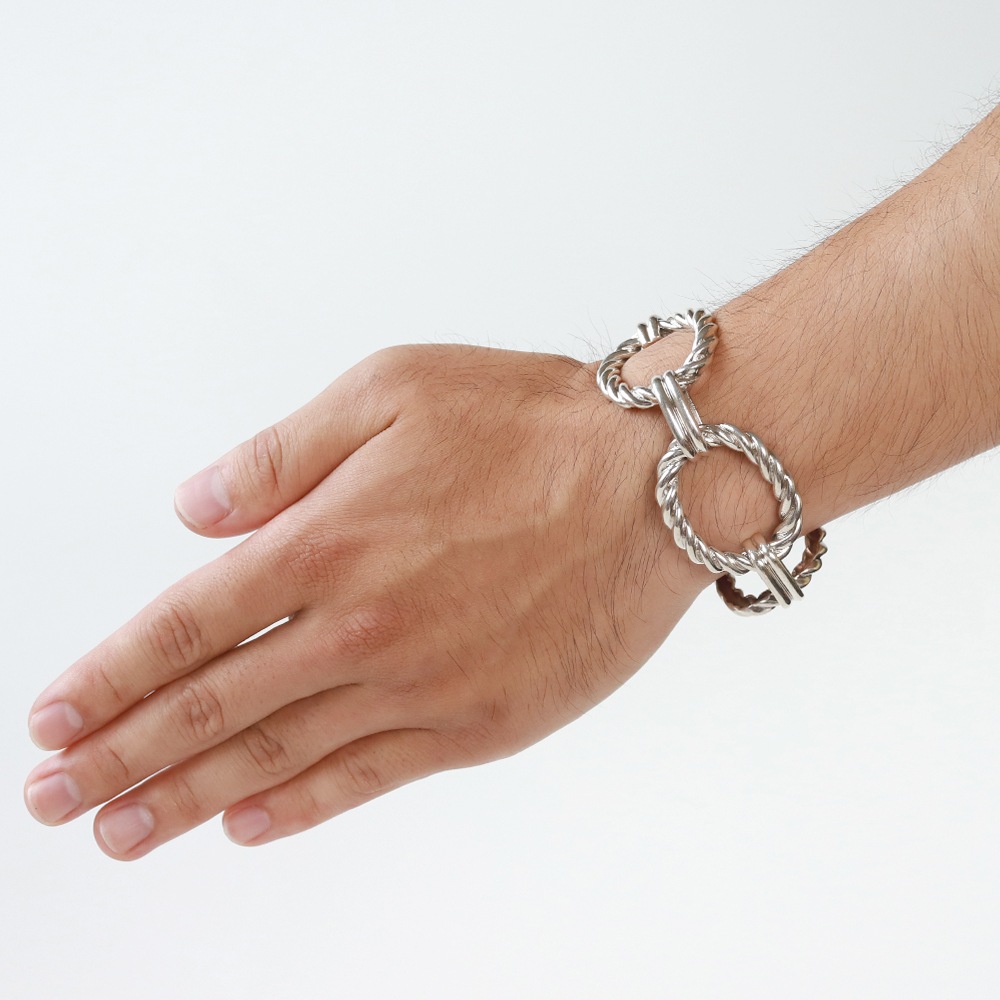 【1980s】TIFFANY&Co. Oval Link Bracelet Made in France
